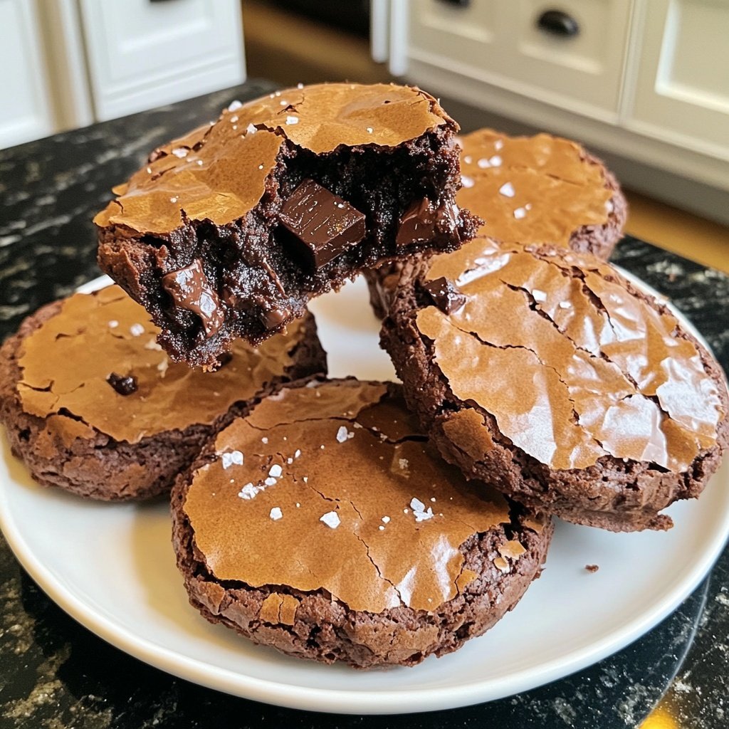 Fudgy Chocolate Brownie Cookies