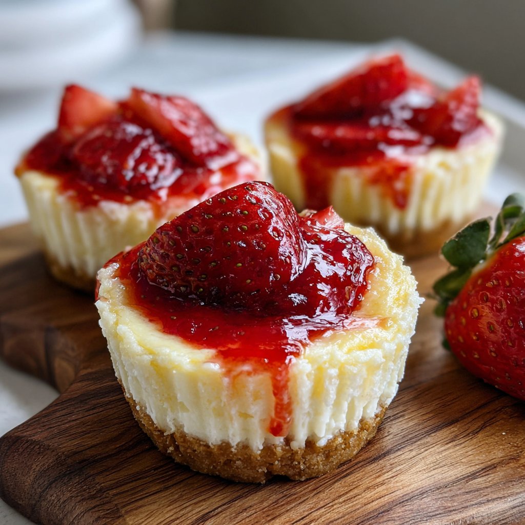 Strawberry Champagne Cheesecake Cups