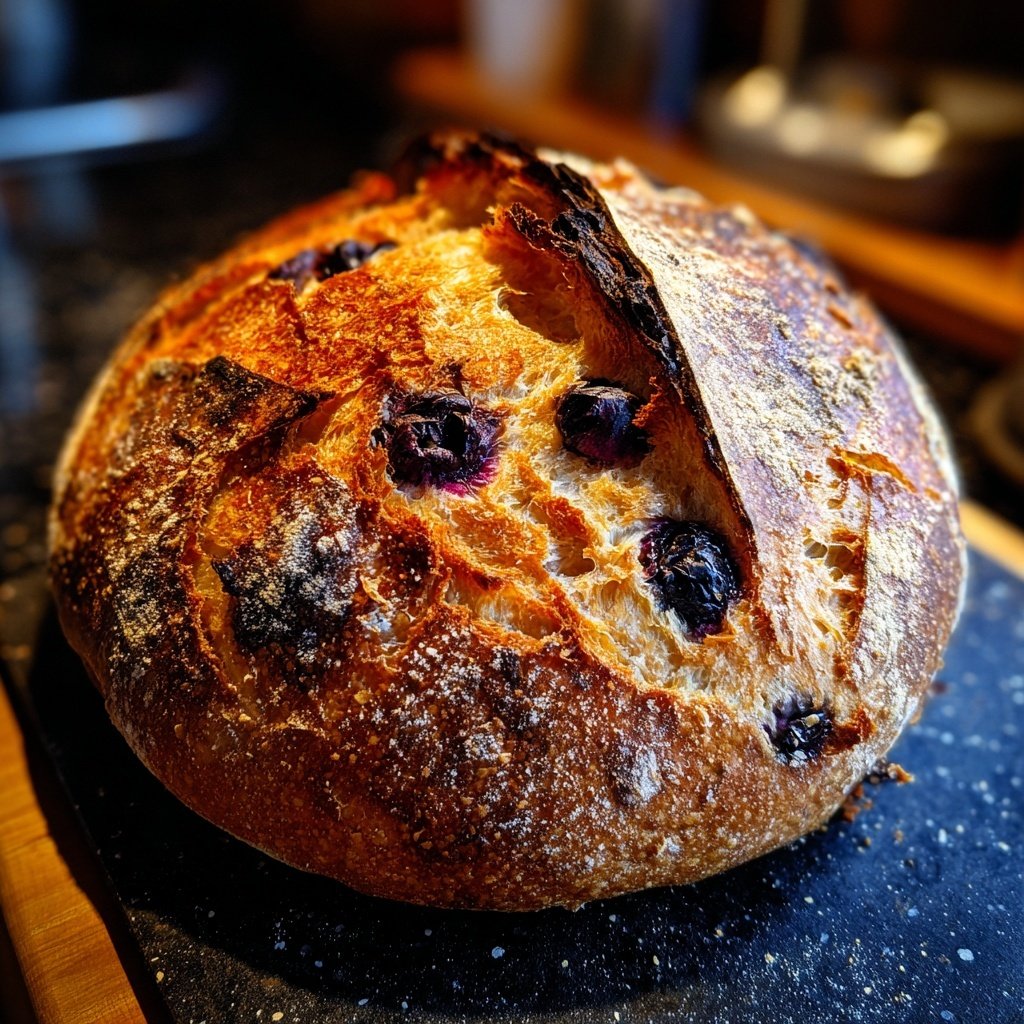 Lemon Blueberry Sourdough Bread Bakery Style