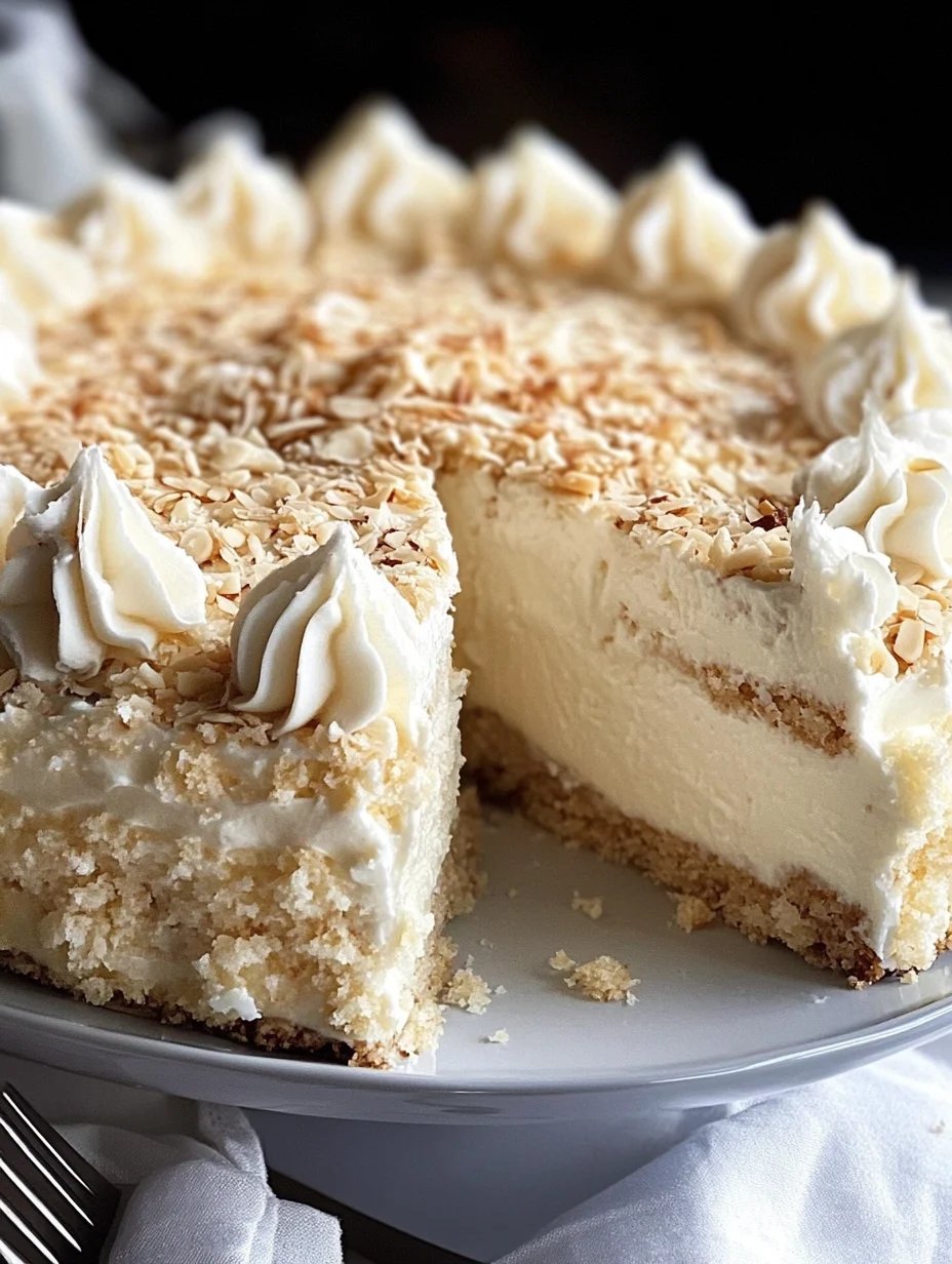 White Chocolate, Creamy Coconut & Almond Cake