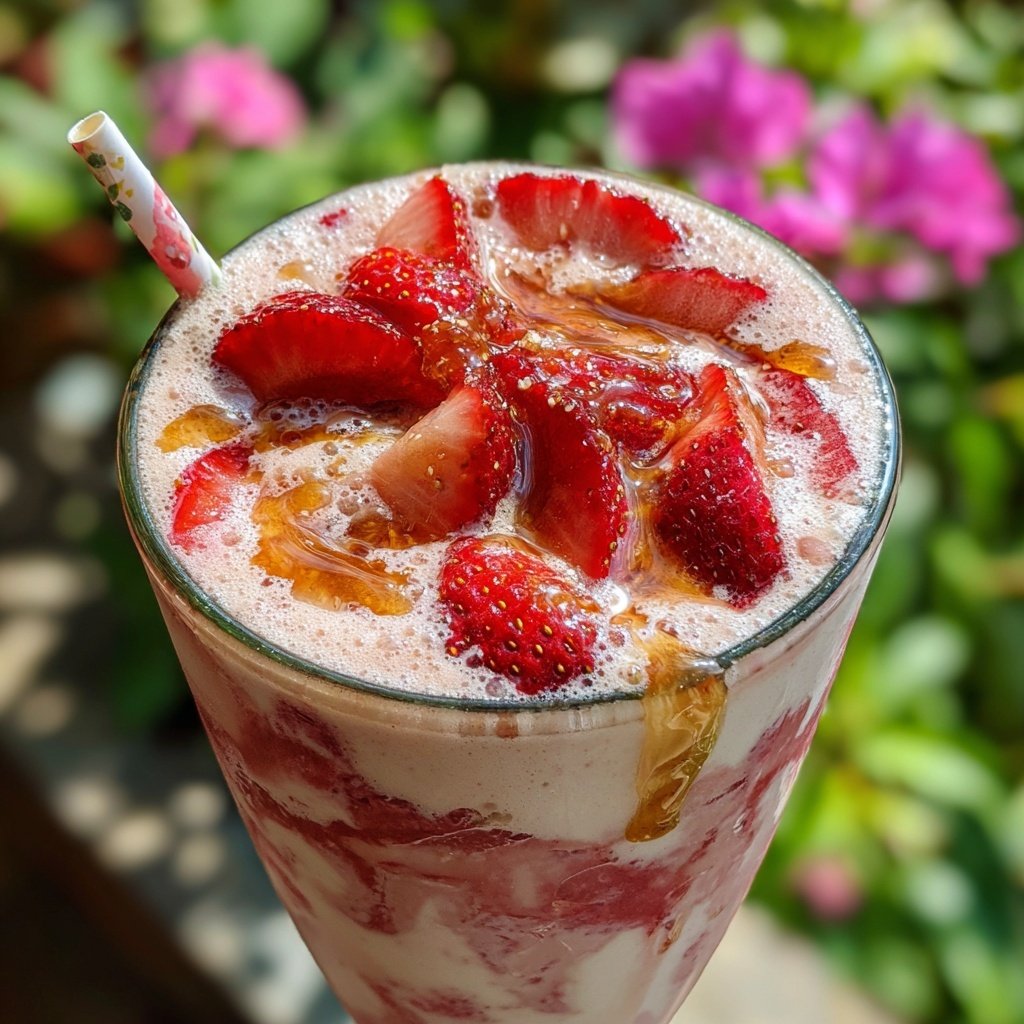 Strawberry Vanilla Protein Shake