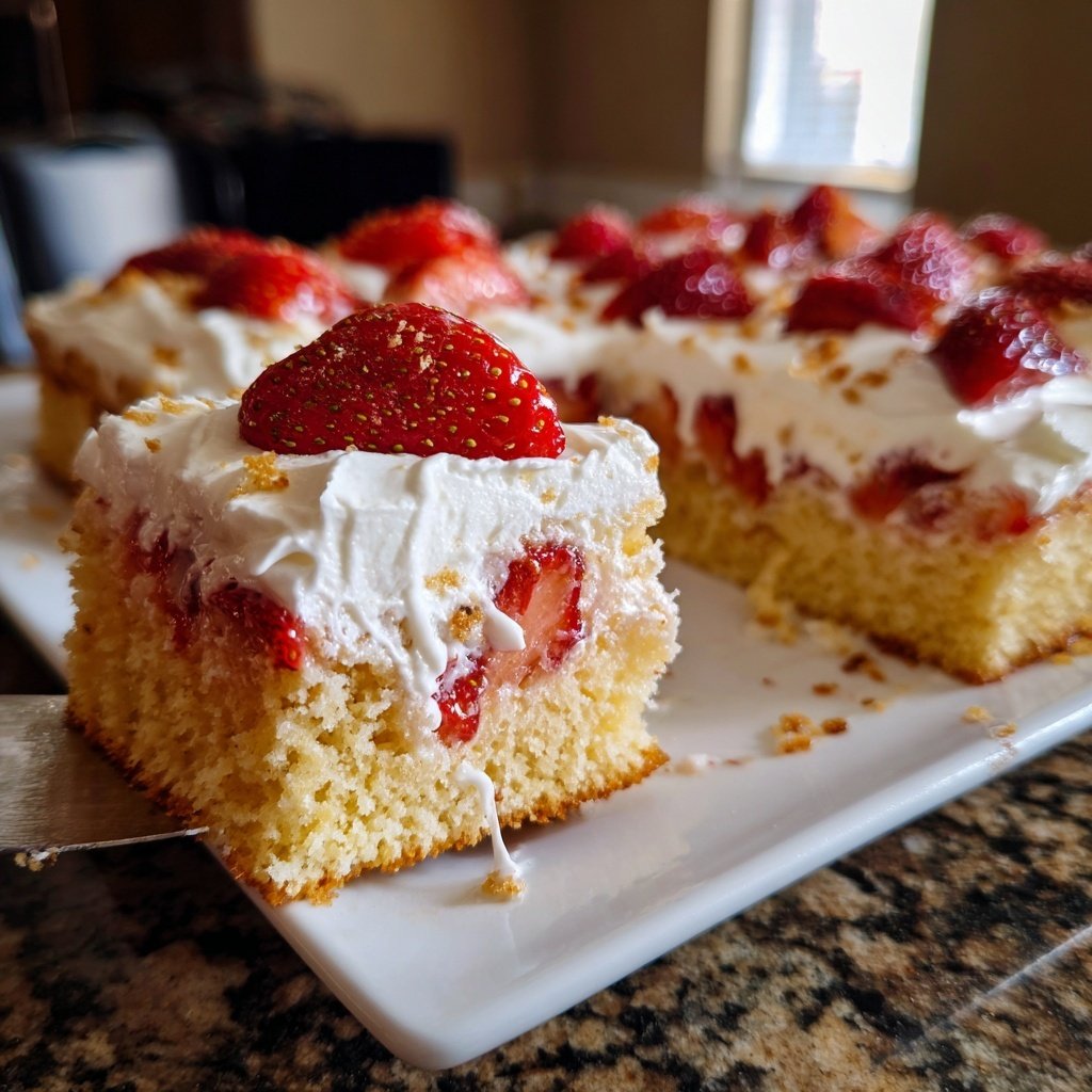 Strawberry Shortcake Sheet Cake