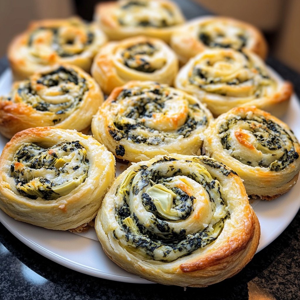 Spinach Artichoke Swirls