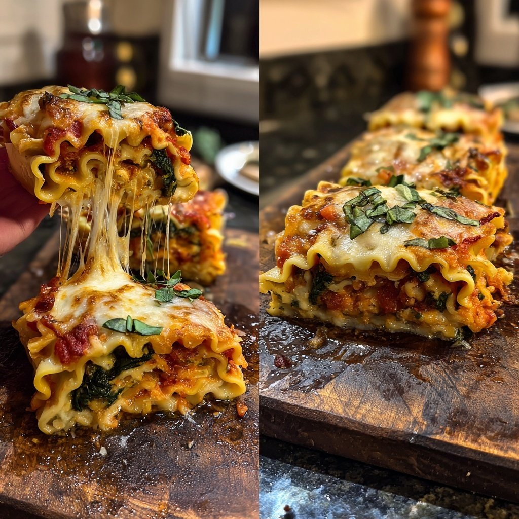 Vegetable Lasagna Roll Ups