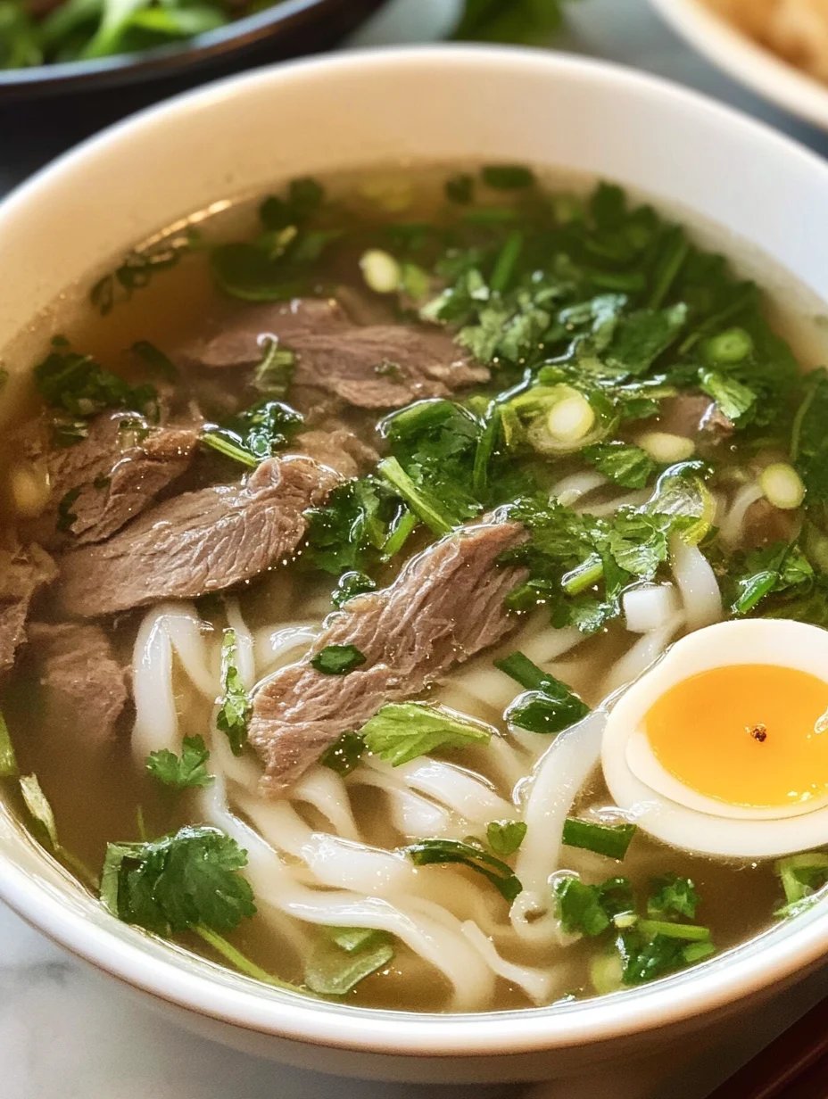 Authentic Beef Pho Noodle Soup