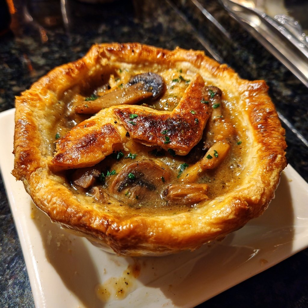 Comfort Food Beef and Mushroom Pot Pie
