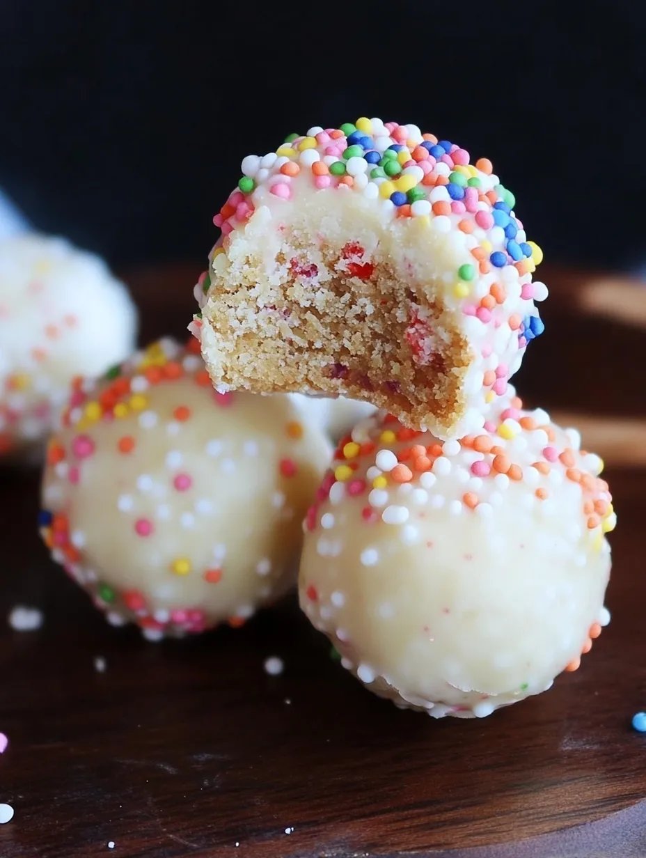 No Bake Cake Batter Truffles