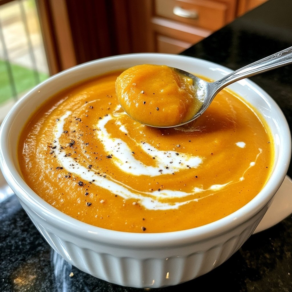Butternut Squash Soup with Cream